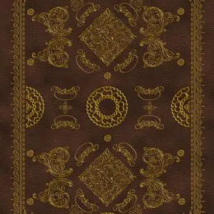 Couverture grimoire vierge à l'ancienne.