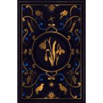 Couverture grimoire vierge Imbolc bleu.
