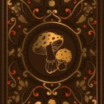 Couverture grimoire vierge Mabon marron.