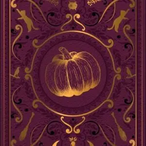 Couverture grimoire vierge Samhain violet.