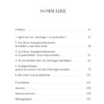 Livre : Héritages invisibles.