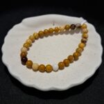 Bracelet perles Jaspe 'mokaïte' - 6mm