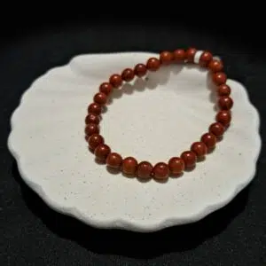Bracelet perles Jaspe rouge - 6mm