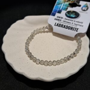 Bracelet perles Labradorite (ME) - 4mm