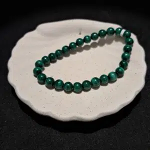Bracelet perles Malachite - 6mm