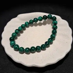 Bracelet perles Malachite - 8 mm
