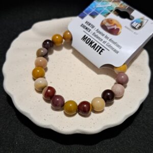 Bracelet perles Mokaite (ME) - 8mm