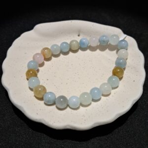 Bracelet perles Morganite - 8mm