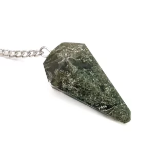 Pendule "Facetté" en Agate mousse - 3,5cm