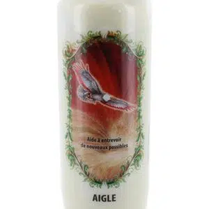 Bougie neuvaine animal totem aigle.