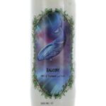 Bougie neuvaine animal totem baleine.