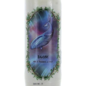 Bougie neuvaine animal totem baleine.