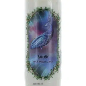 Bougie neuvaine animal totem baleine.