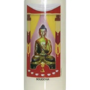 Bougie neuvaine Bouddha.