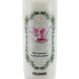 Bougie neuvaine animal totem colombe.