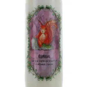 Bougie neuvaine animal totem écureuil.