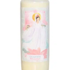 Bougie neuvaine déesse Guanyin.