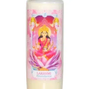Bougie neuvaine déesse Lakshmi.