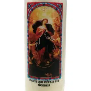 Bougie neuvaine Marie qui défait les nœuds.