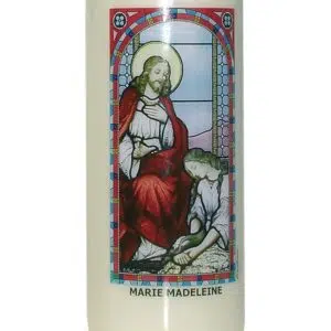Bougie neuvaine Marie Madeleine.