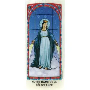 Bougie neuvaine Notre Dame de la Délivrance