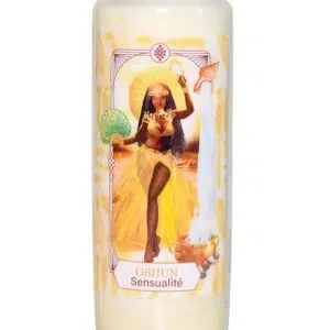 Bougie neuvaine déesse Oshun.