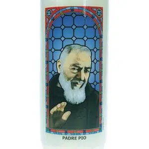Bougie neuvaine Padre Pio.