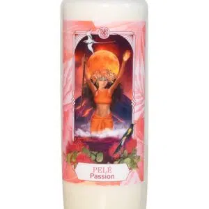 Bougie neuvaine déesse Pelé.