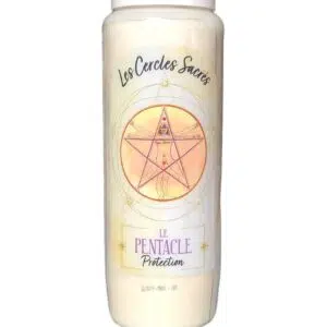 Bougie neuvaine le pentacle.