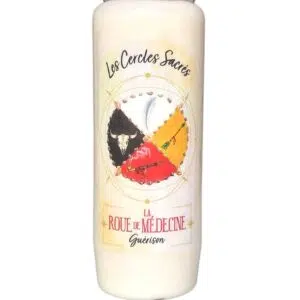 Bougie neuvaine roue de la médecine.