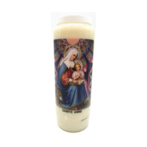 Bougie neuvaine Sainte Anne.