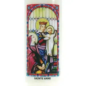 Bougie neuvaine Sainte Anne.