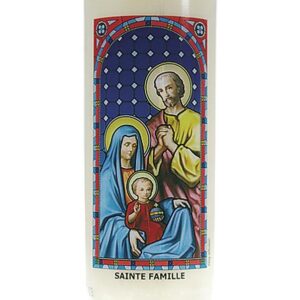 Bougie neuvaine Sainte Famille.