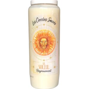 Bougie neuvaine le soleil.