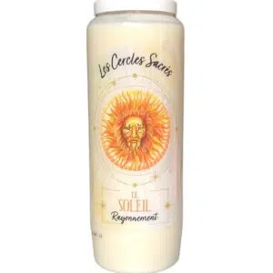 Bougie neuvaine le soleil.