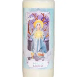 Bougie neuvaine déesse Sophia.