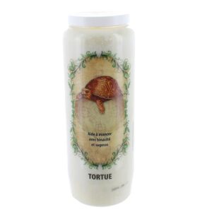 Bougie neuvaine animal totem tortue.