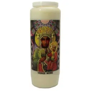 Bougie neuvaine Vierge Noire.