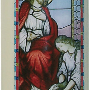 Bougie neuvaine : Marie Madeleine (Vitrail).