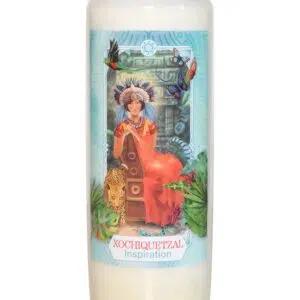 Bougie neuvaine déesse Xochiquetzal.