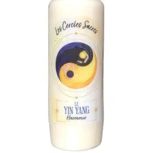 Bougie neuvaine yin yang.