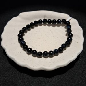 Bracelet perles Œil de faucon (qualité extra) - 6mm