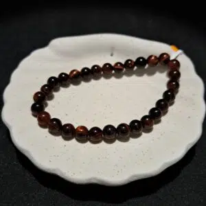 Bracelet perles Œil de taureau (Omsaé) - 6mm