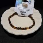 Bracelet perles Œil de tigre (ME) - 4mm