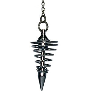 Pendule Chrome spirale - petit modèle.