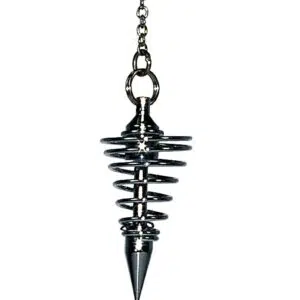 Pendule Chrome spirale - petit modèle.