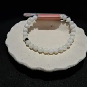 Bracelet perles Pierre de Lune (Omsaé) - 6mm