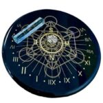 Plaque Onyx : Métatron avec cristal de roche.