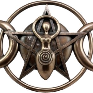 Plaque murale : Triple déesse "bronze" - 30cm.