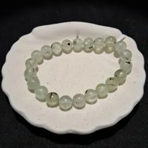 Bracelet perles Prehnite - 8mm